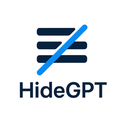HideGPT Logo - ChatGPT und KI-Wasserzeichen entfernen